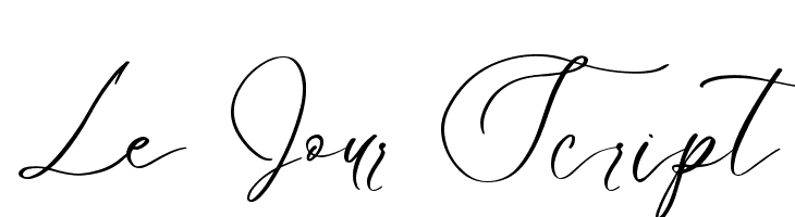 Le Jour Script  لخطوط تنزيل