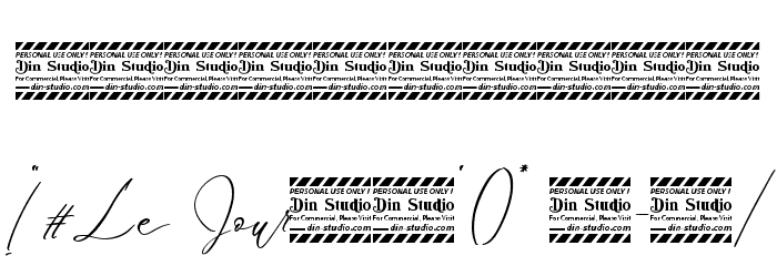 Le Jour Script Font OTHER CHARS