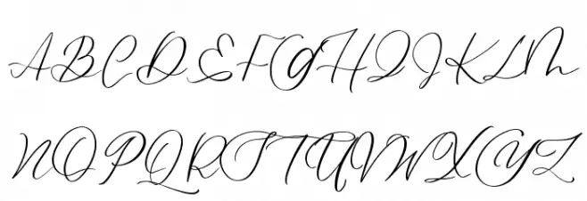 Le Jour Script Fonte MAIÚSCULAS