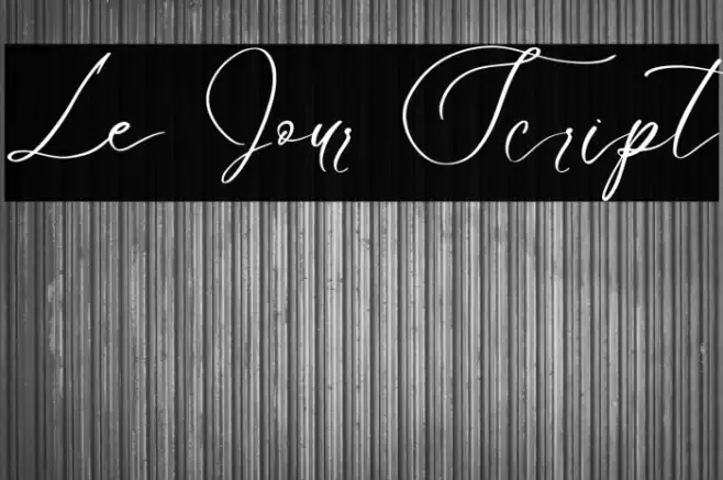 Le Jour Script Example 1