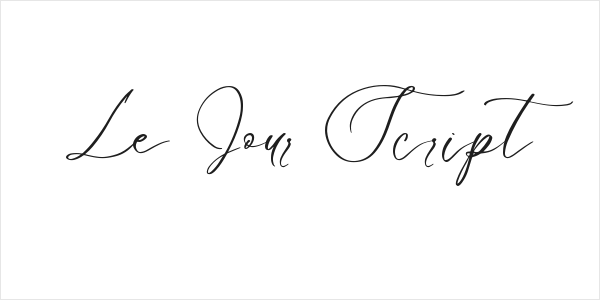 Le Jour Script Logo