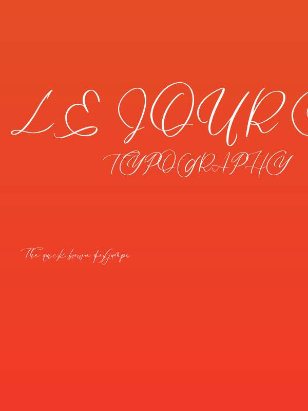 Le Jour Script Poster