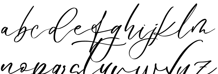 Le Jour Script Font LOWERCASE