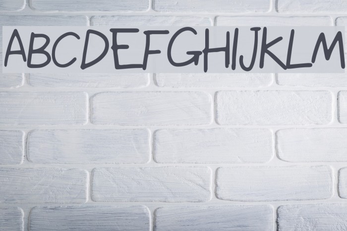Le Lissage Font examples