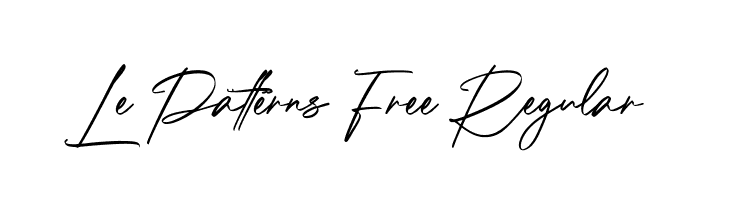 Le Patterns Free Regular  नि: शुल्क फ़ॉन्ट्स डाउनलोड