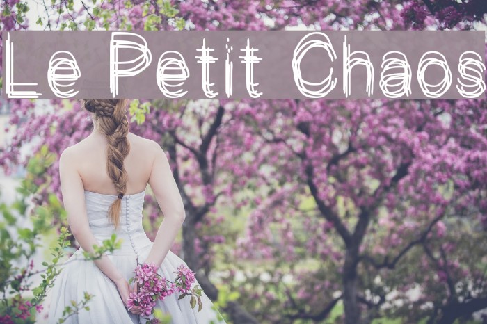 Le Petit Chaos Font examples