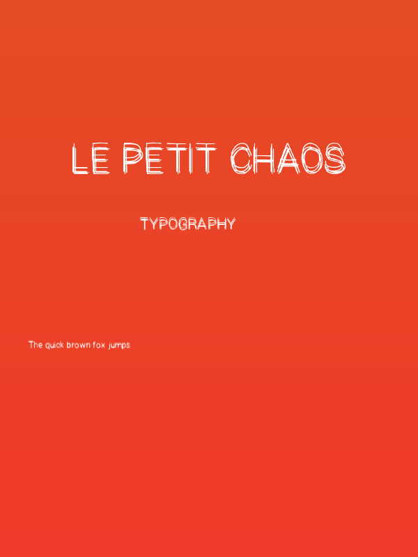 Le Petit Chaos Poster
