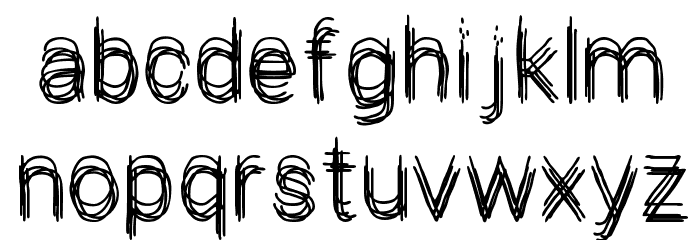 Le Petit Chaos Font LOWERCASE