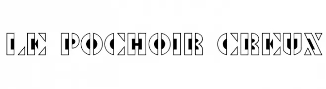 Le Pochoir Creux  baixar fontes gratis