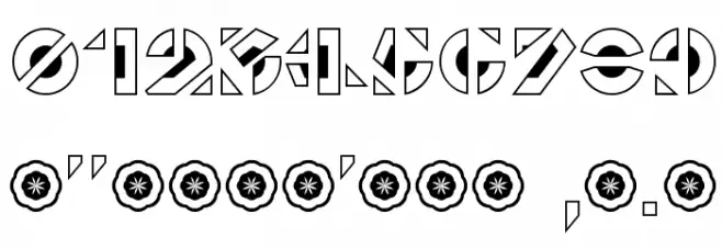 Le Pochoir Creux Font OTHER CHARS