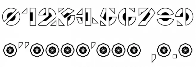 Le Pochoir Creux Font OTHER CHARS