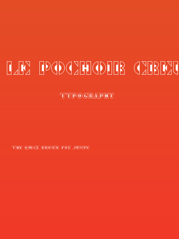 Le Pochoir Creux Poster