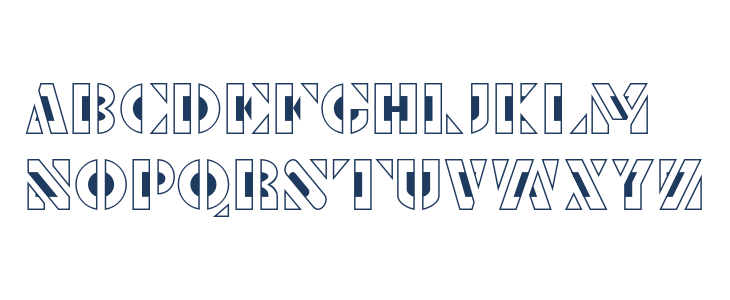 Le Pochoir Creux Lowercase