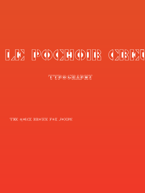 Le Pochoir Creux Poster