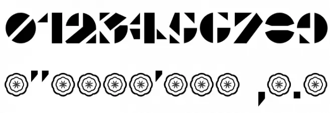 Le Pochoir Font OTHER CHARS