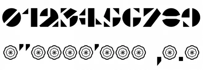 Le Pochoir Font OTHER CHARS