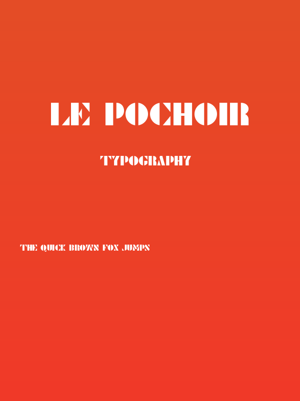 Le Pochoir Poster