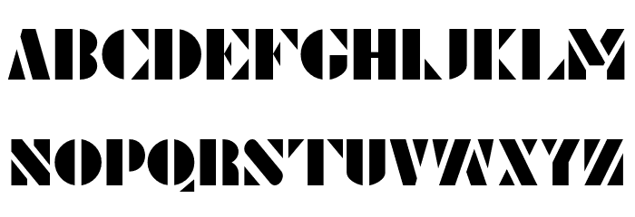 Le Pochoir Font LOWERCASE