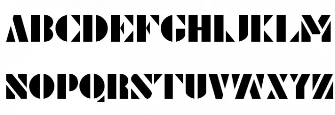 Le Pochoir Font UPPERCASE