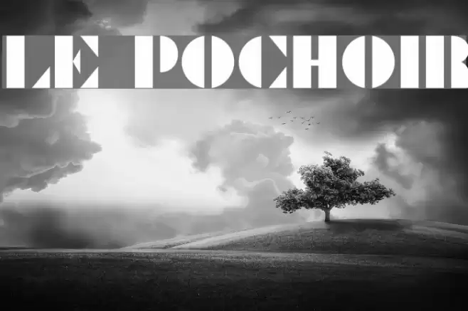 Le Pochoir Font examples