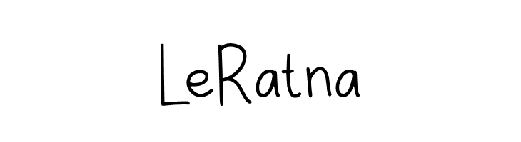 Le Ratna  フリーフォントのダウンロード
