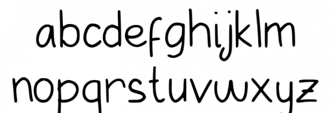 Le Ratna フォント 小文字