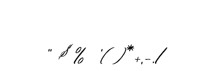 Le Secret de la Guilde Font OTHER CHARS