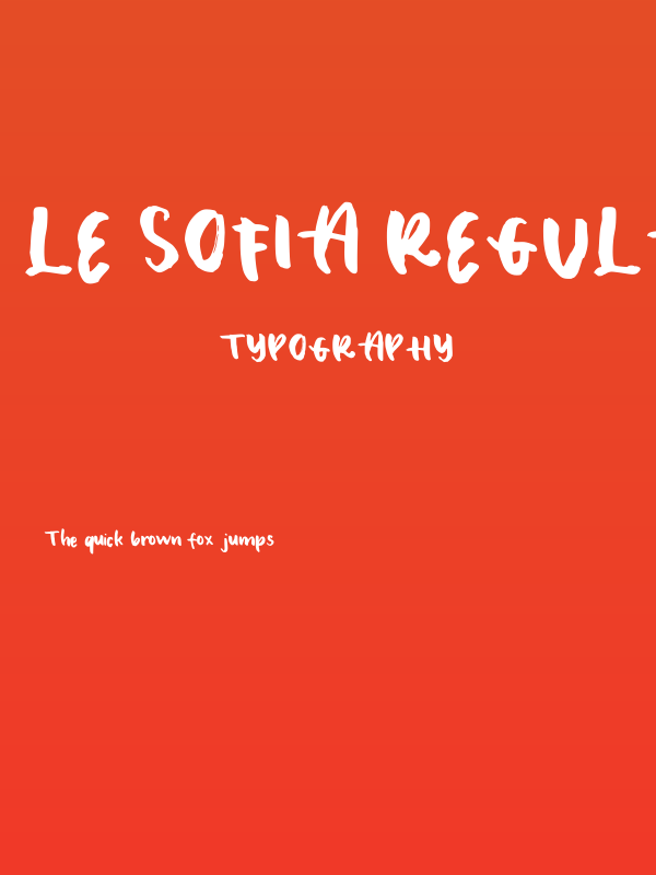 Le Sofia Regular Poster
