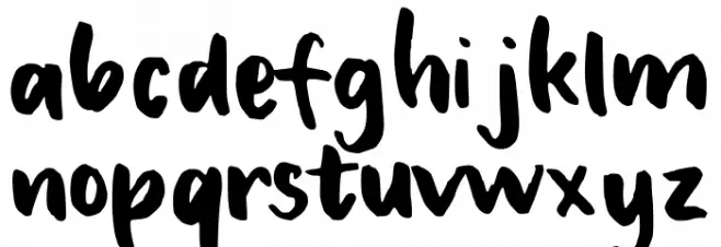 Le Sofia Regular फ़ॉन्ट लोअरकेस