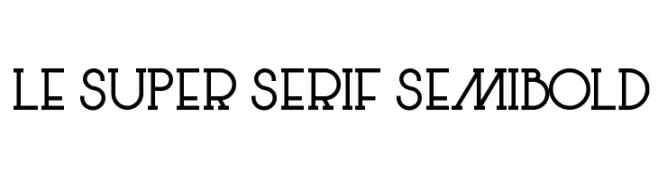 Le Super Serif SemiBold  Frei Schriftart Herunterladen