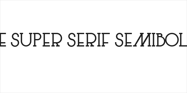 Le Super Serif SemiBold Logo