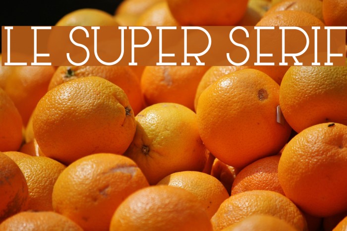 Le Super Serif Font examples