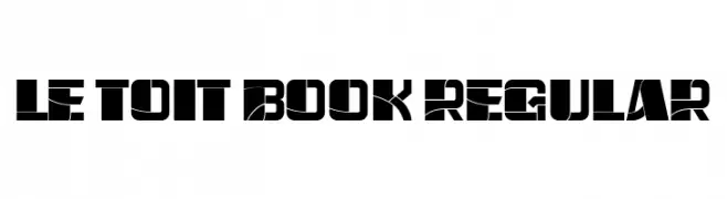 Le Toit Book Regular  font caratteri gratis
