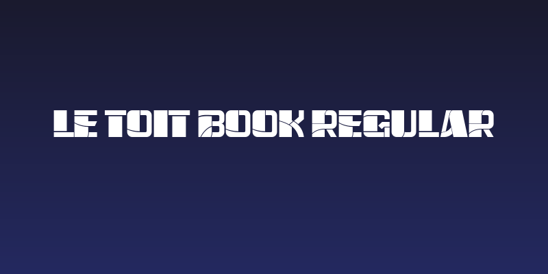 Le Toit Book Regular Social Header
