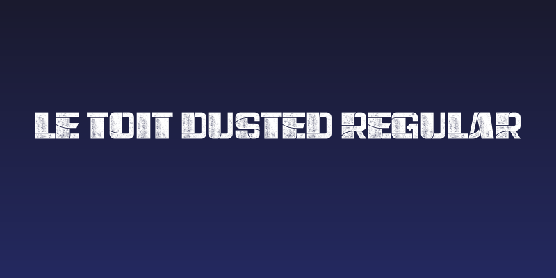Le Toit Dusted Regular Social Header