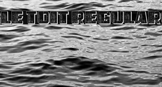 Le Toit Regular Font examples