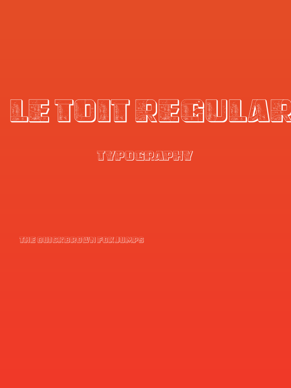 Le Toit Regular Poster