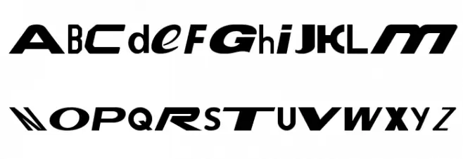 Le Tour de Fonts 字体 大写