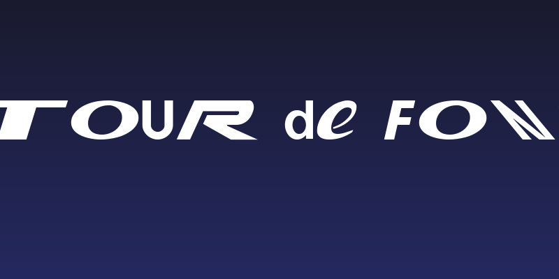 Le Tour de Fonts Social Header