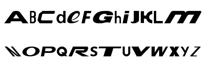 Le Tour de Fonts Font LOWERCASE