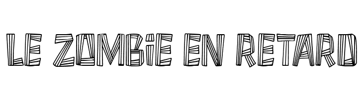 Le Zombie en Retard Schriftart