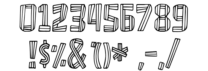 Le Zombie en Retard Schriftart Anderer Schreiben