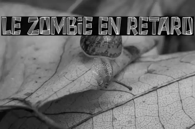 Le Zombie en Retard Шрифта examples
