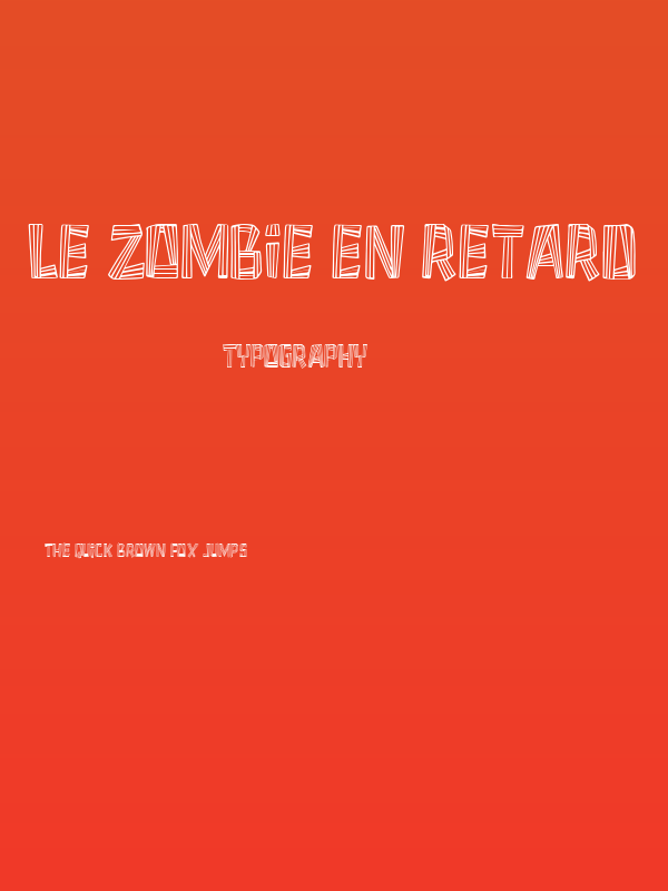 Le Zombie en Retard Poster