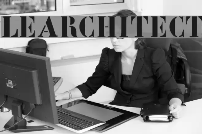 LeArchitect Font examples