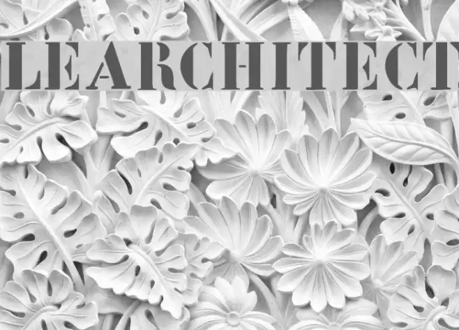 LeArchitect Font examples