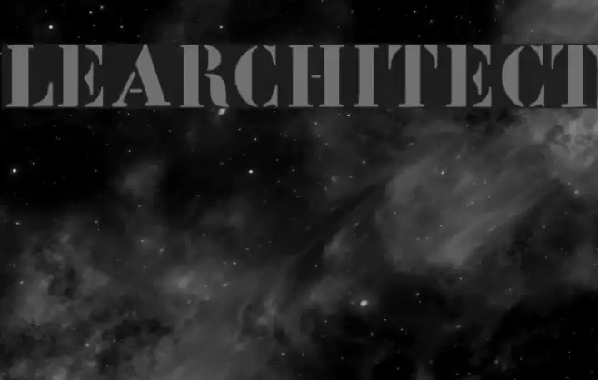 LeArchitect Font examples
