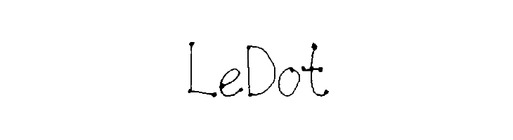 LeDot Font