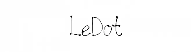 LeDot  नि: शुल्क फ़ॉन्ट्स डाउनलोड