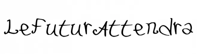 LeFuturAttendra  font caratteri gratis